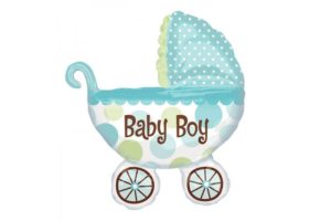 בלון עגלה כחול