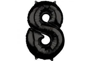 בלון סיפרה 8 שחור