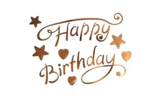 מדבקות לבלונים Happy birthday