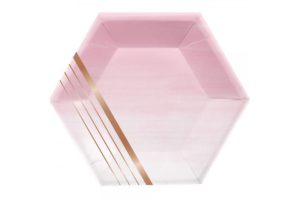 צלחות רוז גולד