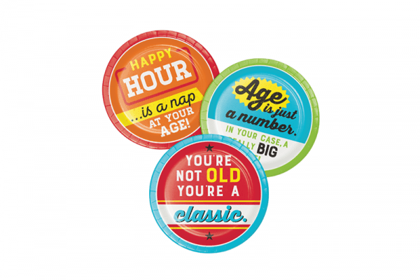 צלחות ליום הולדת מבוגרים