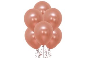 בלונים בצבע רוז גולד